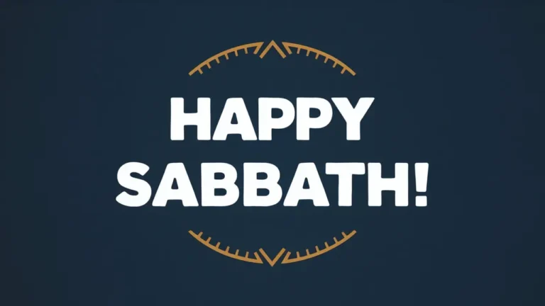 Happy Sabbath
