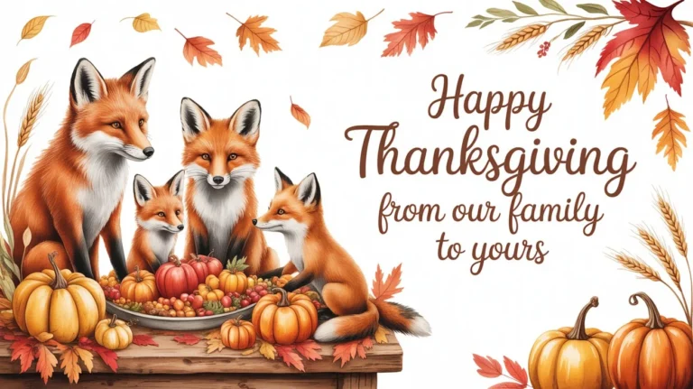 Happy Thanksgiving from Our Family to Yours