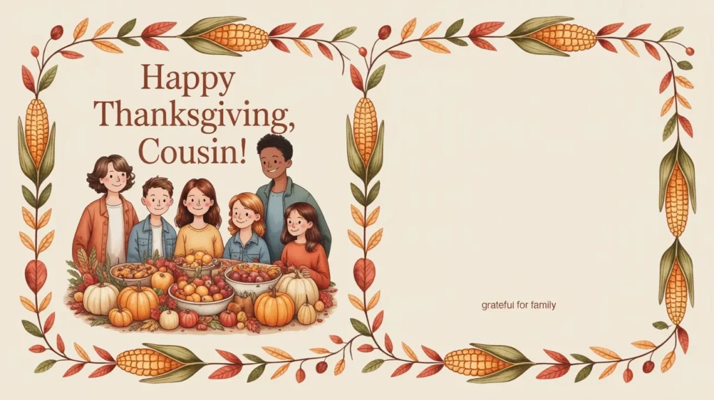 Heartfelt Thanksgiving Wishes for Cousins