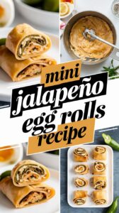 Mini Jalapeño Popper Egg Rolls Recipe