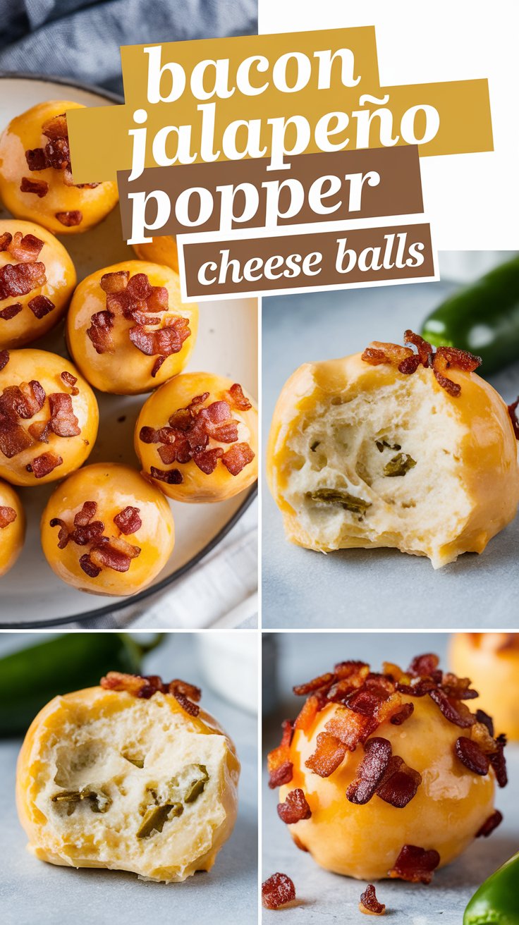 Bacon Jalapeño Popper Cheese Balls Recipe