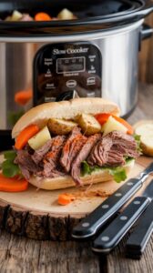 Slow Cooker Cowboy Sandwiches Recipe