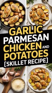 Garlic Parmesan Chicken and Potatoes Skillet Recipe