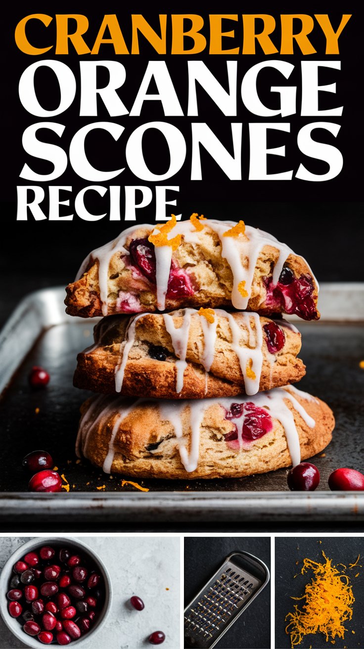 Cranberry Orange Scones Recipe Bakery Style Brilliance at Home