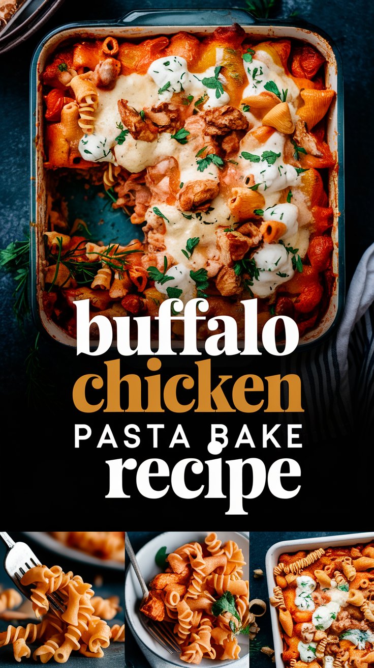 Buffalo Chicken Pasta Bake Recipe