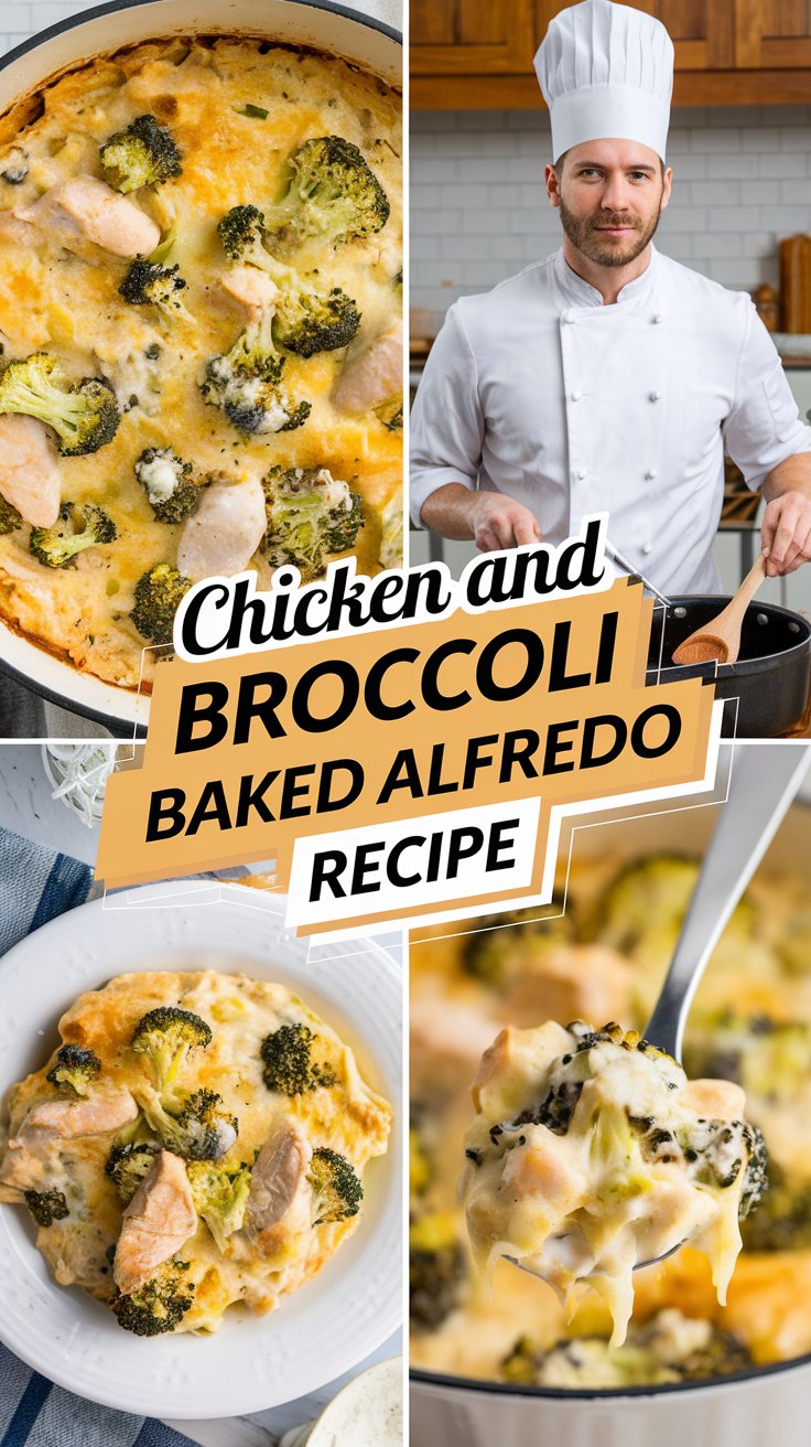 Chicken and Broccoli Baked Alfredo Recipe