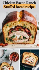 Chicken Bacon Ranch Stuffed Bread Recipe