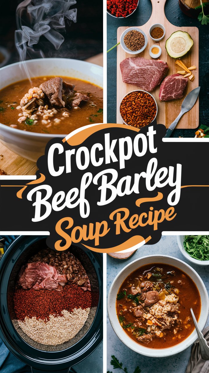 Crockpot Beef Barley Soup Recipe