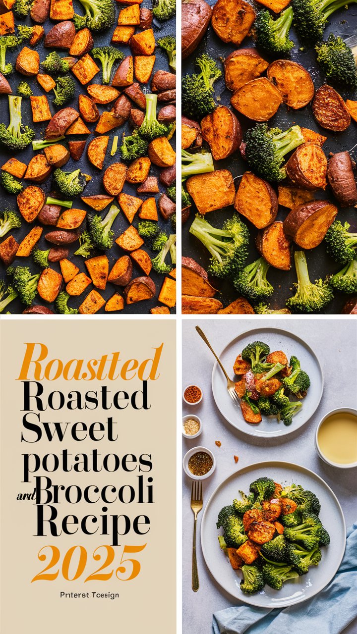 Roasted Sweet Potatoes and Broccoli Recipe