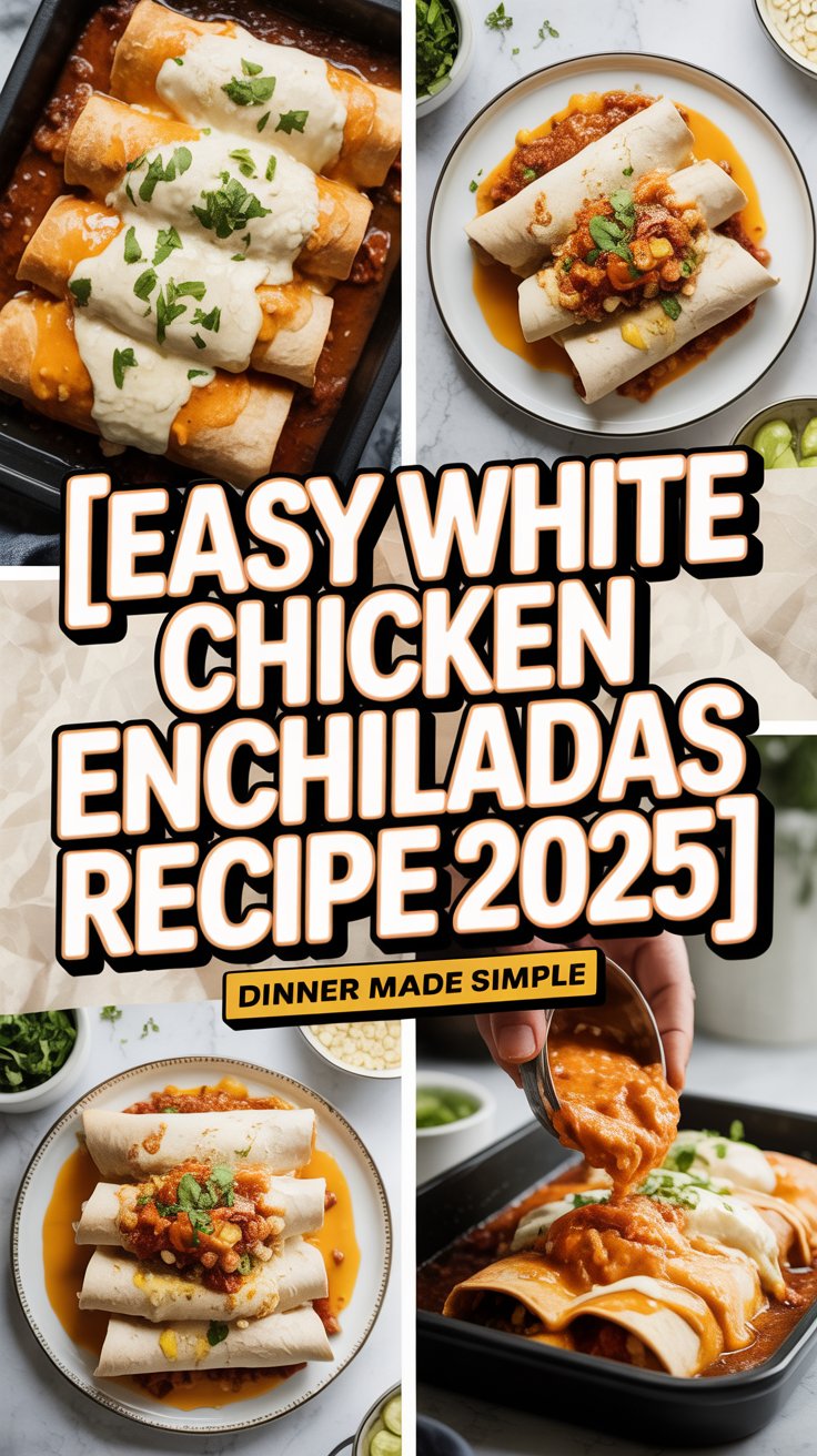 Easy White Chicken Enchiladas Recipe 2025